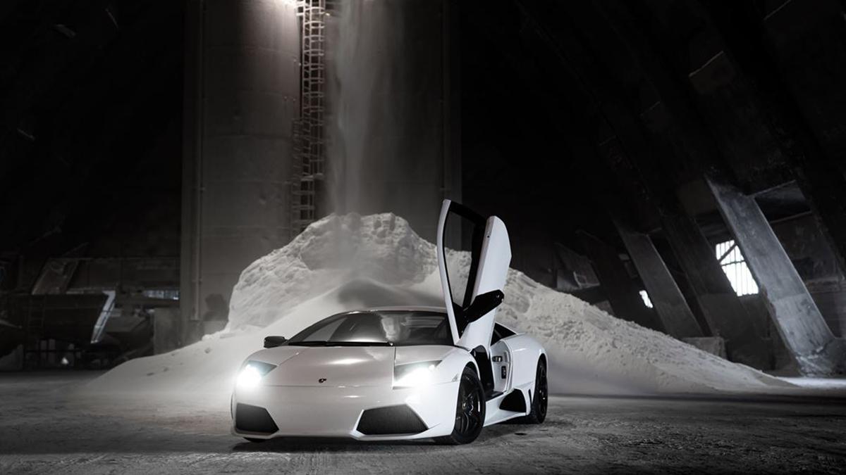 Le Saline di Volterra set fotografico per Lamborghini Murciélago